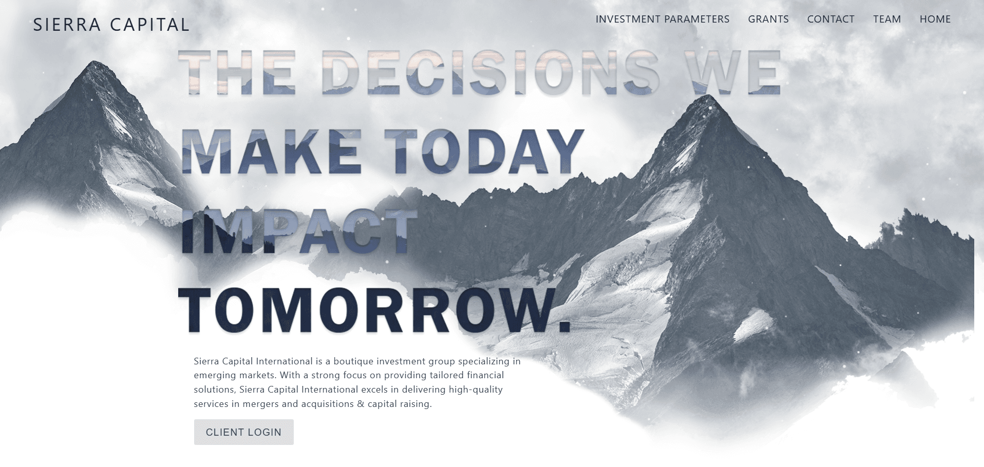 Clean, minimalist design